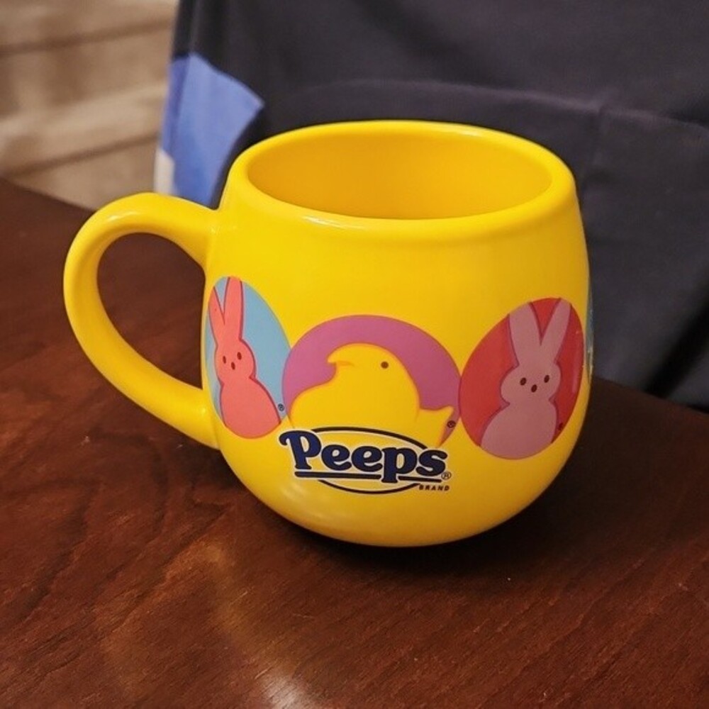 Peeps Yellow Coffee Mug w/ Chicks & Bunnies by Just Born